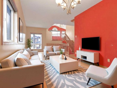 622 Saddlecreek Way Ne, Calgary, AB - Indoor Photo Showing Living Room