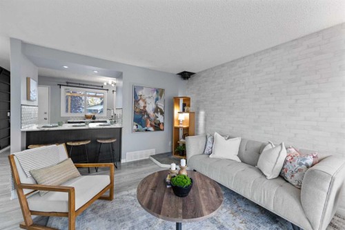 132 Whitehill Place Ne, Calgary, AB - Indoor Photo Showing Living Room