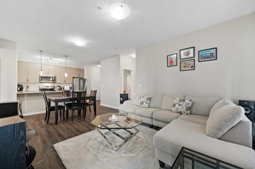 102-200 Cranfield Common Se, Calgary, AB - Indoor Photo Showing Living Room