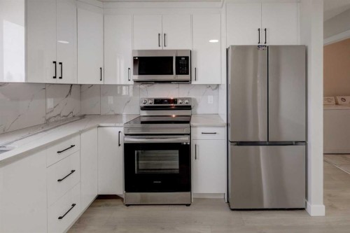 202 Falmere Way Ne, Calgary, AB - Indoor Photo Showing Kitchen With Stainless Steel Kitchen