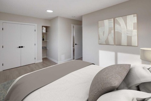 202 Falmere Way Ne, Calgary, AB - Indoor Photo Showing Bedroom