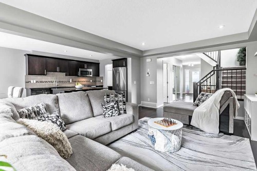 2930 Chinook Winds Drive Sw, Airdrie, AB - Indoor Photo Showing Living Room