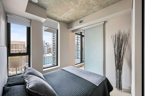705-1010 6 Street Sw, Calgary, AB - Indoor Photo Showing Bedroom