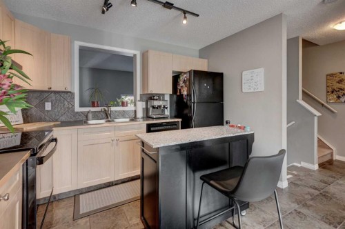 219 Copperfield Lane Se, Calgary, AB - Indoor Photo Showing Kitchen With Double Sink