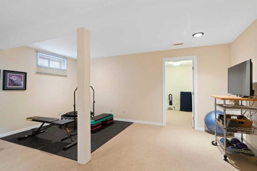 9632 Oakcliffe Drive Sw, Calgary, AB - Indoor Photo Showing Gym Room