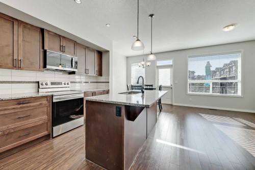 401-1086 Williamstown Boulevard Nw, Airdrie, AB - Indoor Photo Showing Kitchen
