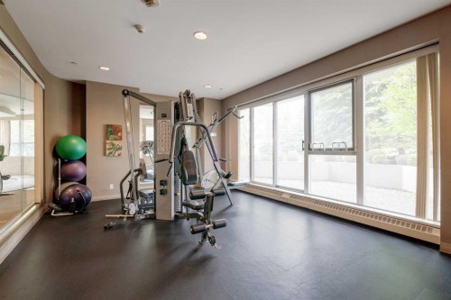 311-1108 6 Avenue Sw, Calgary, AB - Indoor Photo Showing Gym Room