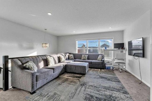 130 Red Sky Crescent Ne, Calgary, AB - Indoor Photo Showing Living Room