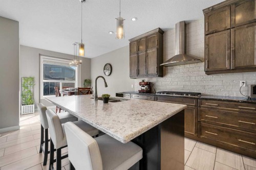 235 Redstone Heights Ne, Calgary, AB - Indoor Photo Showing Kitchen With Upgraded Kitchen