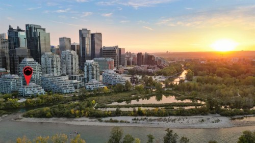 104-128 Waterfront Court Sw, Calgary, AB - Outdoor With Body Of Water With View