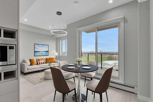 516-8230 Broadcast Avenue Sw, Calgary, AB - Indoor Photo Showing Dining Room