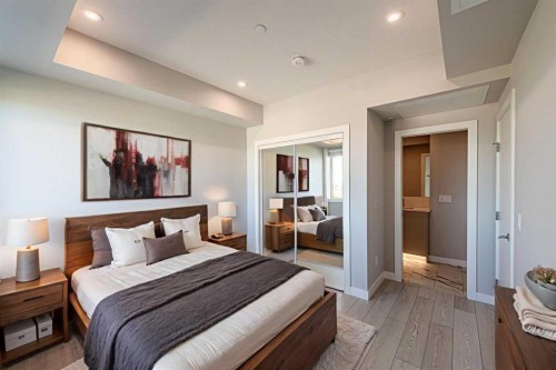 516-8230 Broadcast Avenue Sw, Calgary, AB - Indoor Photo Showing Bedroom