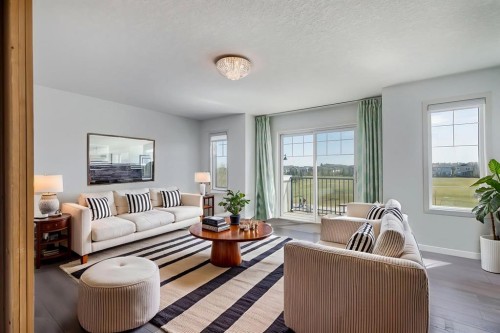 425 Auburn Bay Drive Se, Calgary, AB - Indoor Photo Showing Living Room