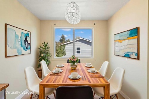 67 Fallswater Crescent Ne, Calgary, AB - Indoor Photo Showing Dining Room