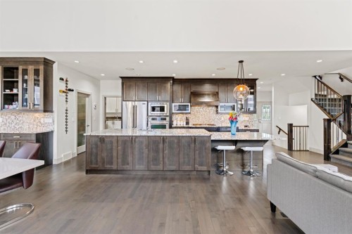 269 Kinniburgh Boulevard, Chestermere, AB - Indoor Photo Showing Kitchen With Upgraded Kitchen