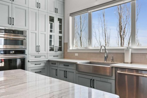 129 Auburn Sound Point Se, Calgary, AB - Indoor Photo Showing Kitchen With Upgraded Kitchen