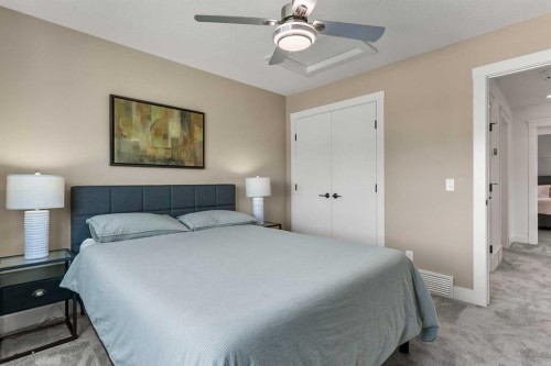 129 Auburn Sound Point Se, Calgary, AB - Indoor Photo Showing Bedroom
