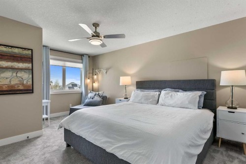 129 Auburn Sound Point Se, Calgary, AB - Indoor Photo Showing Bedroom