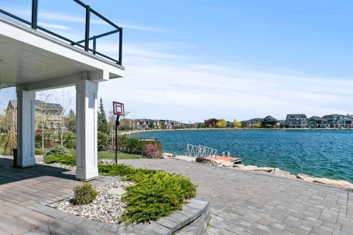 129 Auburn Sound Point Se, Calgary, AB - Outdoor With Body Of Water With Deck Patio Veranda With View