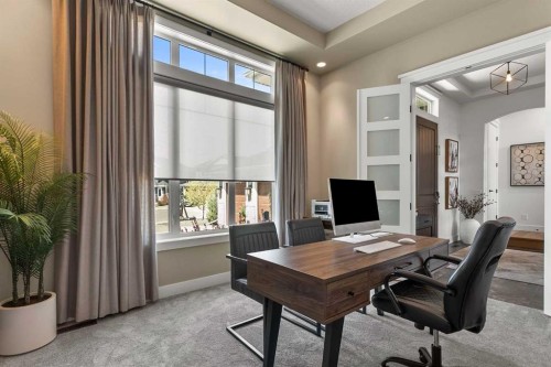 129 Auburn Sound Point Se, Calgary, AB - Indoor Photo Showing Office