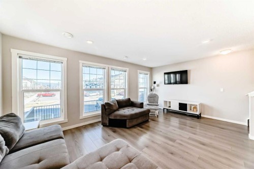 1434-7451 Falconridge Boulevard Ne, Calgary, AB - Indoor Photo Showing Living Room