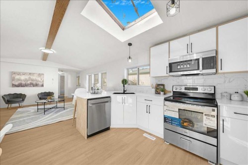 210 Erin Woods Circle Se, Calgary, AB - Indoor Photo Showing Kitchen With Upgraded Kitchen