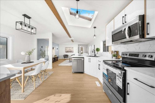 210 Erin Woods Circle Se, Calgary, AB - Indoor Photo Showing Kitchen With Upgraded Kitchen