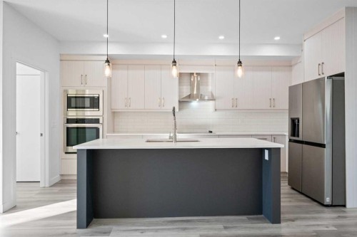 2217 42 Street Se, Calgary, AB - Indoor Photo Showing Kitchen With Upgraded Kitchen