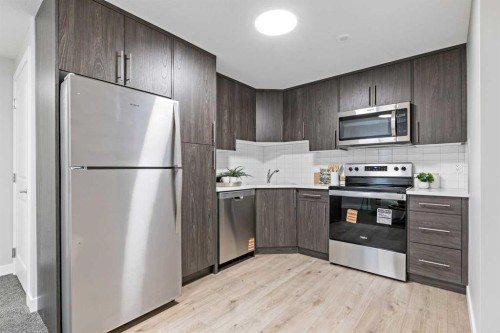 943 Legacy Circle Se, Calgary, AB - Indoor Photo Showing Kitchen With Stainless Steel Kitchen
