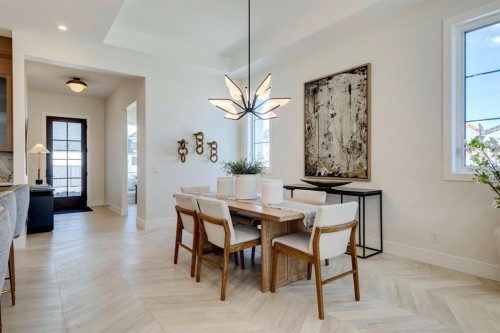8 Calais Lane Sw, Calgary, AB - Indoor Photo Showing Dining Room