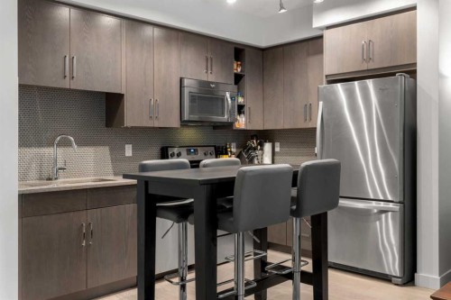 34-25 Auburn Meadows Avenue Se, Calgary, AB - Indoor Photo Showing Kitchen With Stainless Steel Kitchen