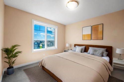 372 Canals Crossing Sw, Airdrie, AB - Indoor Photo Showing Bedroom
