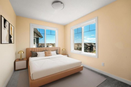 372 Canals Crossing Sw, Airdrie, AB - Indoor Photo Showing Bedroom