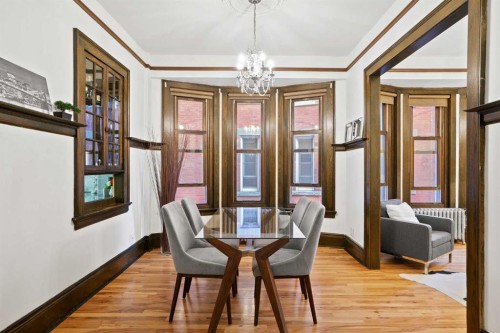 201-804 18 Avenue Sw, Calgary, AB - Indoor Photo Showing Dining Room
