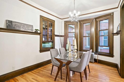 201-804 18 Avenue Sw, Calgary, AB - Indoor Photo Showing Dining Room