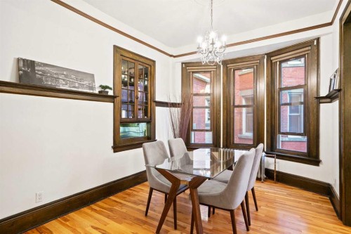 201-804 18 Avenue Sw, Calgary, AB - Indoor Photo Showing Dining Room
