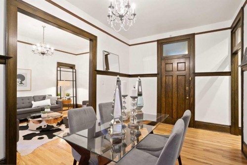 201-804 18 Avenue Sw, Calgary, AB - Indoor Photo Showing Dining Room