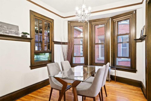 201-804 18 Avenue Sw, Calgary, AB - Indoor Photo Showing Dining Room