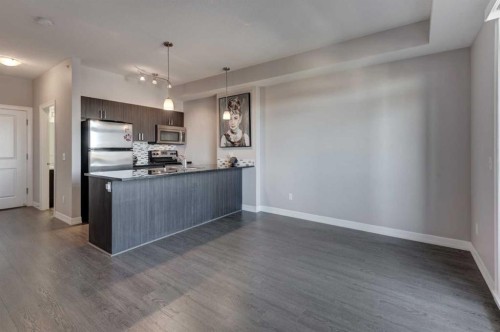 401-117 Copperpond Common Se, Calgary, AB - Indoor Photo Showing Kitchen