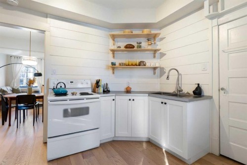 317 18 Avenue Nw, Calgary, AB - Indoor Photo Showing Kitchen With Double Sink