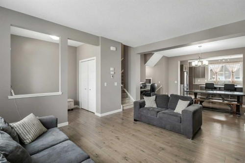 124 Red Embers Crescent Ne, Calgary, AB - Indoor Photo Showing Living Room