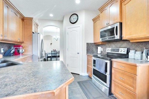 3 Saddleland Crescent Ne, Calgary, AB - Indoor Photo Showing Kitchen With Double Sink