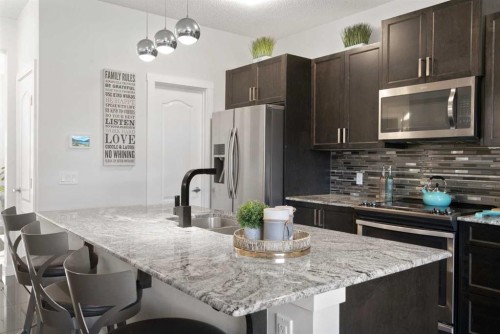 40 Cornerstone Avenue Ne, Calgary, AB - Indoor Photo Showing Kitchen With Upgraded Kitchen