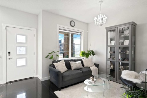 40 Cornerstone Avenue Ne, Calgary, AB - Indoor Photo Showing Living Room