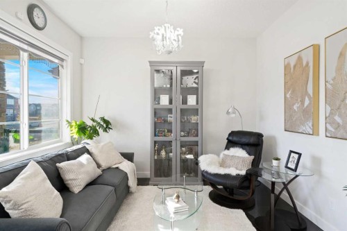 40 Cornerstone Avenue Ne, Calgary, AB - Indoor Photo Showing Living Room