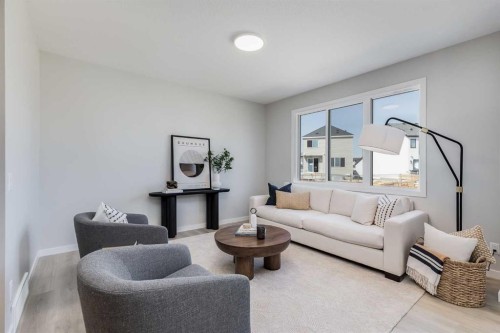 4058 Sawgrass Street Nw, Airdrie, AB - Indoor Photo Showing Living Room