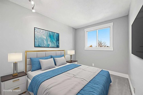128 Castlegreen Close Ne, Calgary, AB - Indoor Photo Showing Bedroom
