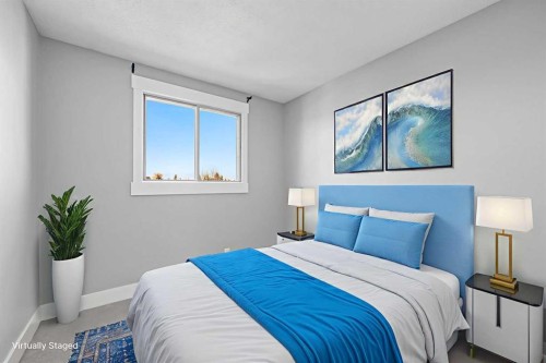 128 Castlegreen Close Ne, Calgary, AB - Indoor Photo Showing Bedroom