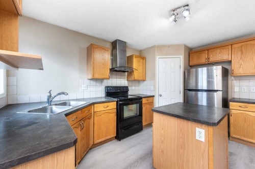 171 Tarawood Road Ne, Calgary, AB - Indoor Photo Showing Kitchen With Double Sink