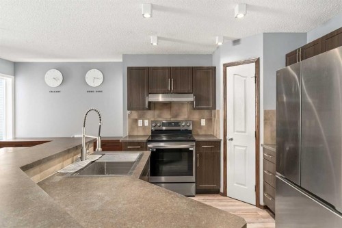 210 Cranberry Place Se, Calgary, AB - Indoor Photo Showing Kitchen With Upgraded Kitchen